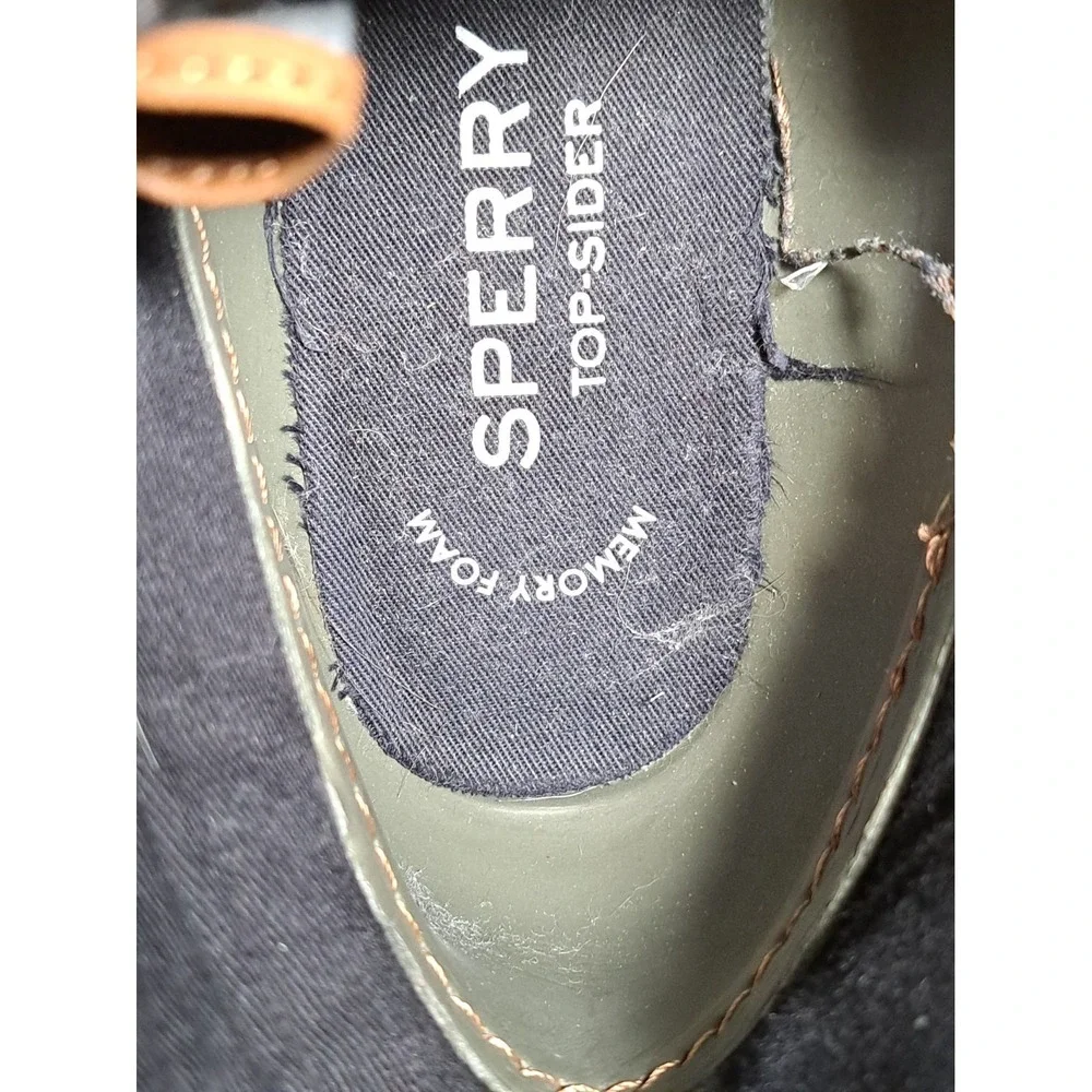 Sperry Men's Brewster Waterproof Ankle Lace-up Duck Boots 9.5 Memory Foam